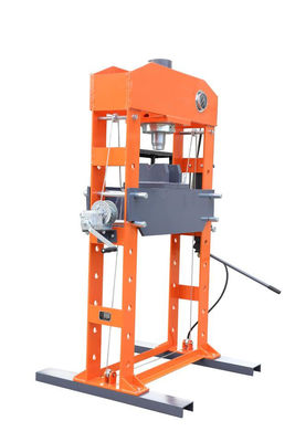 Powder Coating 75 Ton Bengkel Hidrolik Press Dengan Pengukur Tekanan