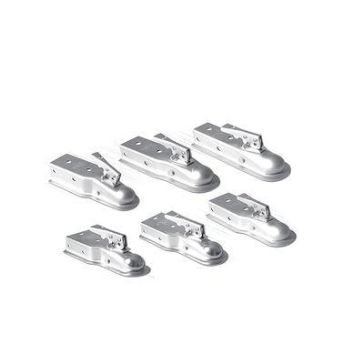 Trailer Coupler: Multi-Ball/Channel, Graded Load, Zinc/Black Coat for Camping/Cargo/Engineering