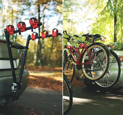 Hatchback Car Carrier Rear Mounted Bike Racks For Towbars